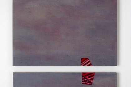 Gudrun Klebeck, Aerial Image Red Grey, 2003
