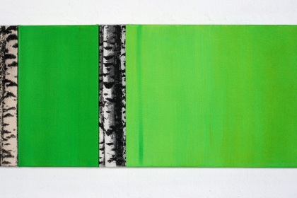 Gudrun Klebeck, Birch Trees III, 2010