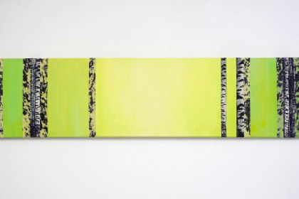 Gudrun Klebeck, Birken gelbgrün, 2014