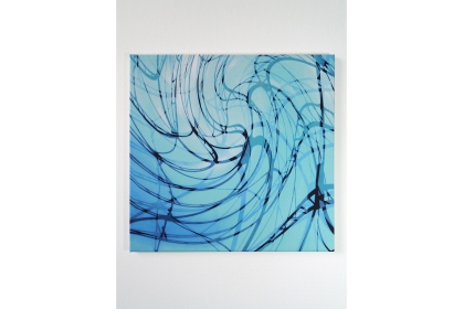Gudrun Klebeck, Move X, 2022, Digitaldruck auf Leinwand, 60 x 64 cm
