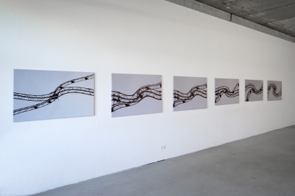 Gudrun Klebeck, Serie Move, 2021 ; Raumansicht Quartier am Hafen, Köln