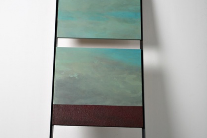 Gudrun Klebeck, Small Laddeer Blue Green, 2004