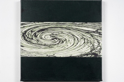 Gudrun Klebeck, Vortex Blackish-Green I, 2018