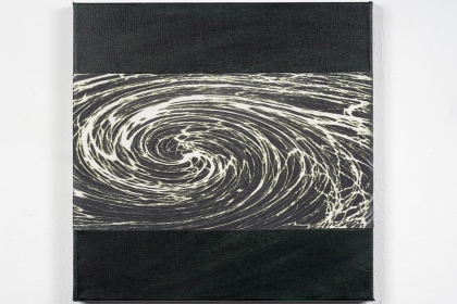 Gudrun Klebeck,  Vortex Blackish-Green II, 2018