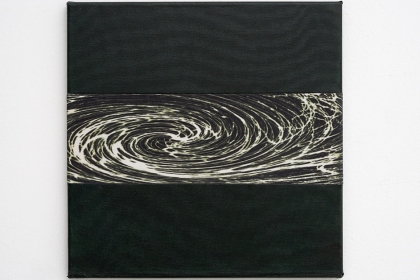 Gudrun Klebeck, Vortex Blackish-Green III, 2018
