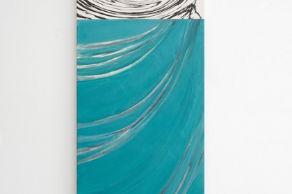Gudrun Klebeck, Vortex Blue-Green I, 2017