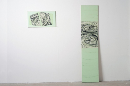 Gudrun Klebeck, Vortex Green I, IV, 2016