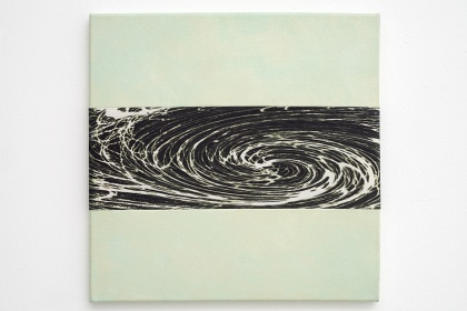 Gudrun Klebeck, Wirbel Helldunkel IV, 2018