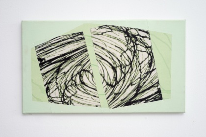 Gudrun Klebeck, Wirbel Grün I, 2016