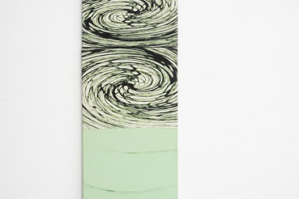 Gudrun Klebeck, Wirbel Grün IV, 2016